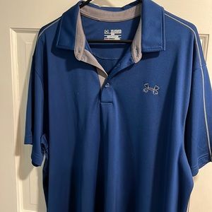 Men’s XXL Under Armour blue performance polo. Fits true to size. New with tags